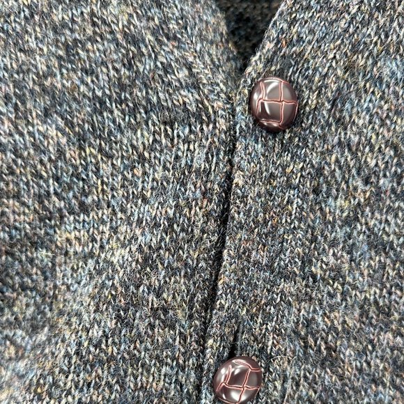 Pendleton Washable Shetland Wool Granpa Dad Woven Button Cardigan - Picture 4 of 8